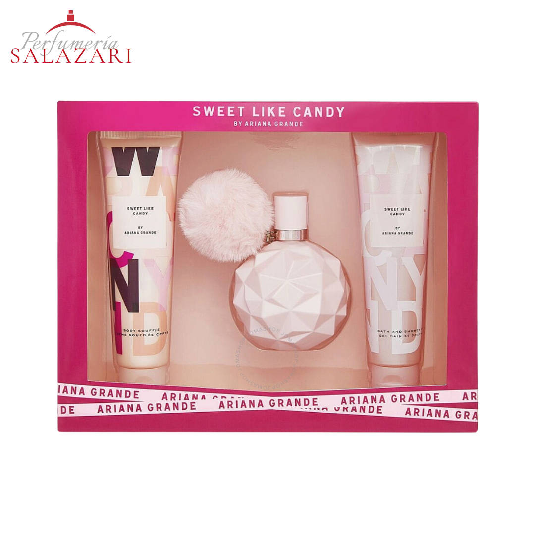 ARIANA GRANDE - SWEET LIKE CANDY EDP + CREMA + GEL DE BAÑO (ESTUCHE 3PZS) MUJER
