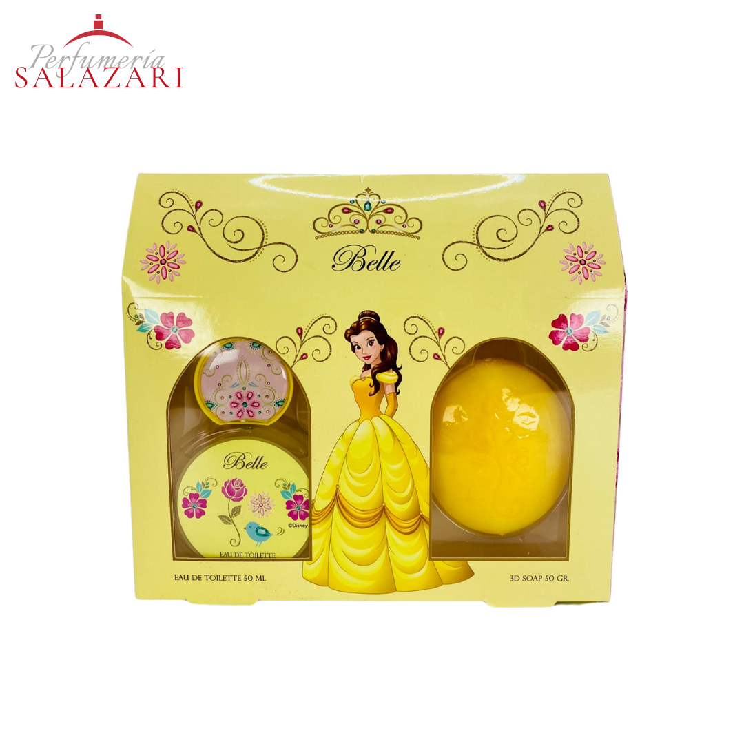 DISNEY - SET BELLA PERFUME + JABÓN 3D EDT NIÑA
