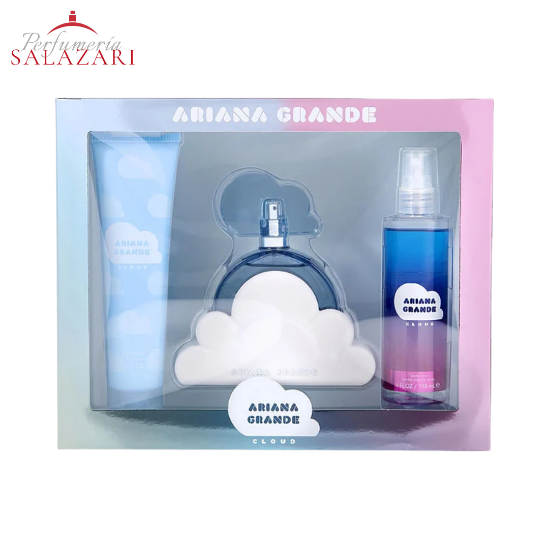 ARIANA GRANDE - CLOUD EDP + SPLASH + CREMA (ESTUCHE 3PZS) MUJER